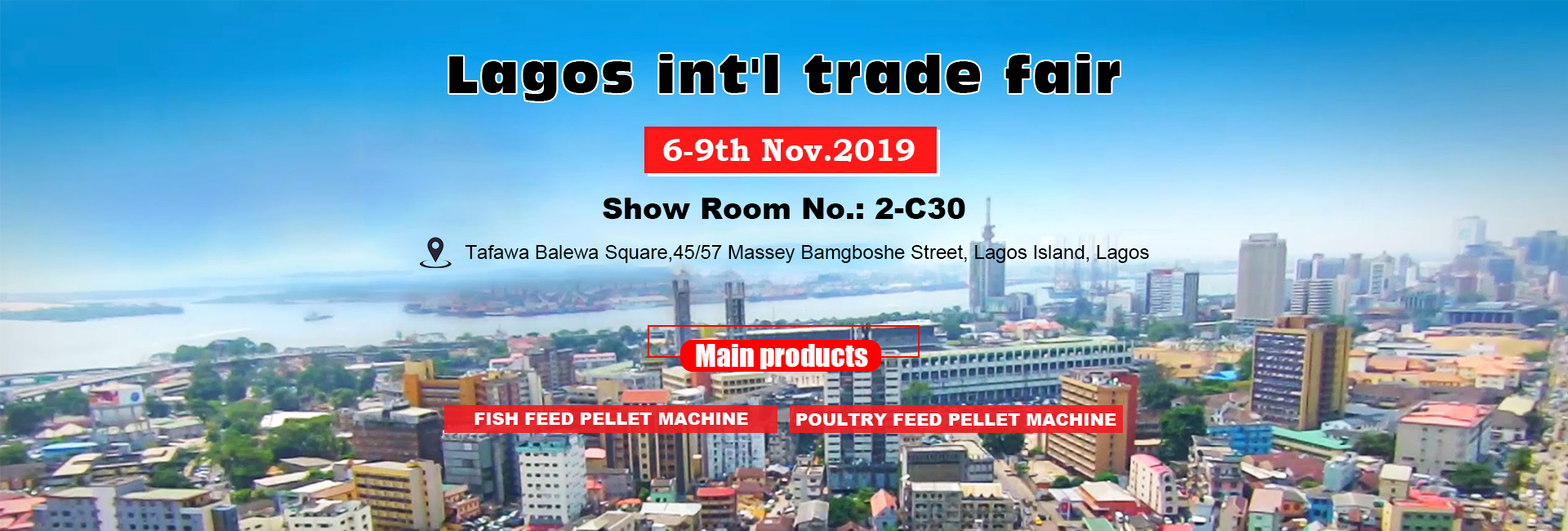 Lagos int'l trade fair on 69th Nov.2019.